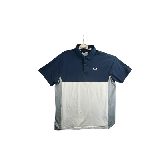 Under Armour Other - Under Armour Performance‎ Polo Shirt Mens XL TG EG Loose Fit Navy Gray
